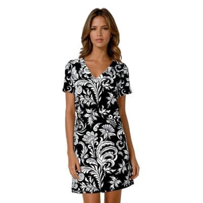 MISS VERSA ROBE SARALY BLACK T5736