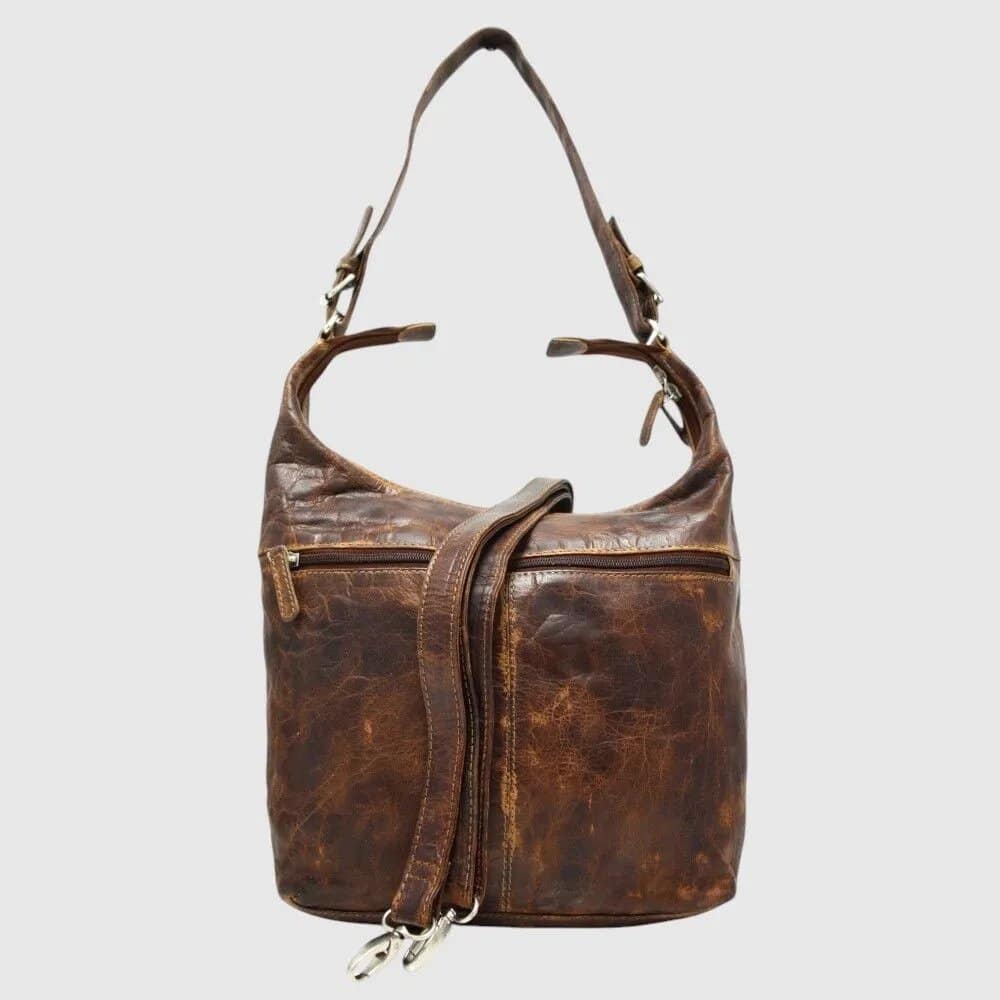 HUNT SAC À MAIN ENCUIR AVEC ZIP DÉCORATIF – Image 2