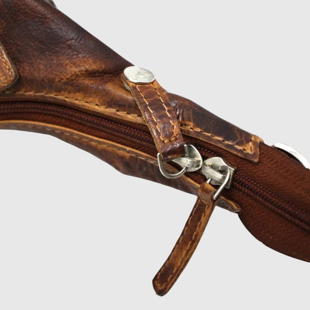 HUNT SAC À MAIN ENCUIR AVEC ZIP DÉCORATIF – Image 3
