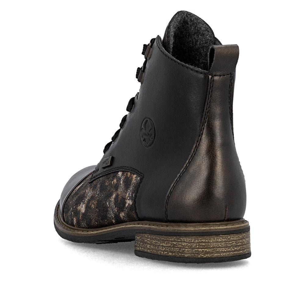 RIEKER BOTILLON FEMME EN CUIR LARGE & FERMETURE ECLAIR – Image 3
