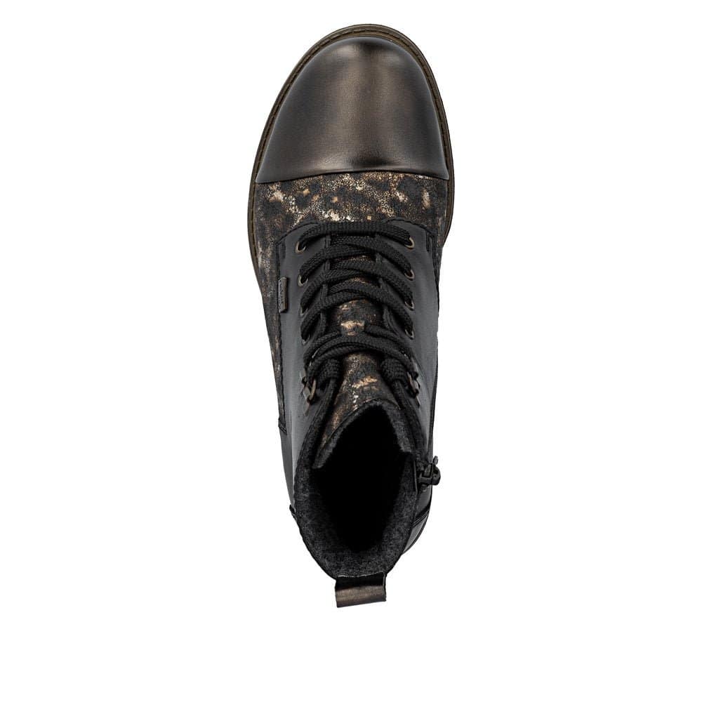 RIEKER BOTILLON FEMME EN CUIR LARGE & FERMETURE ECLAIR – Image 4
