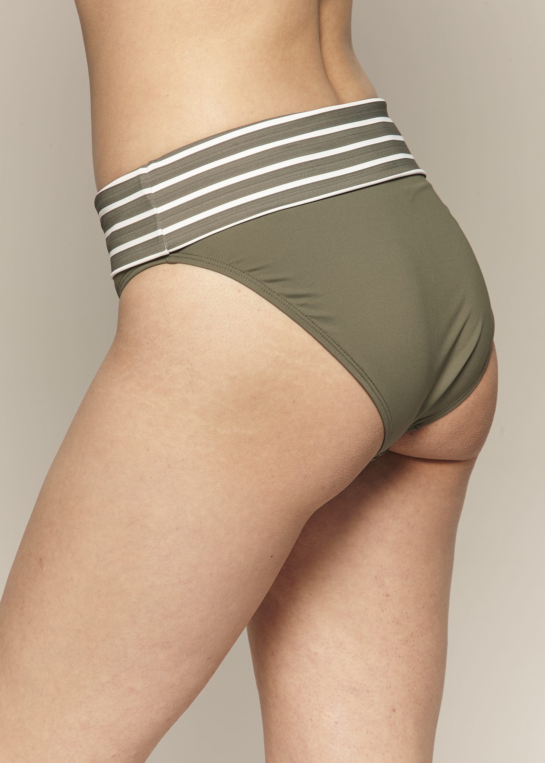 JOLAR KHAKI STRIPE BAS BIKINI FOLDOVER BAND 8-16 – Image 2