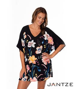 JANTZEN BLOOMING FLOWERS TUNIC COVER UP CELIA